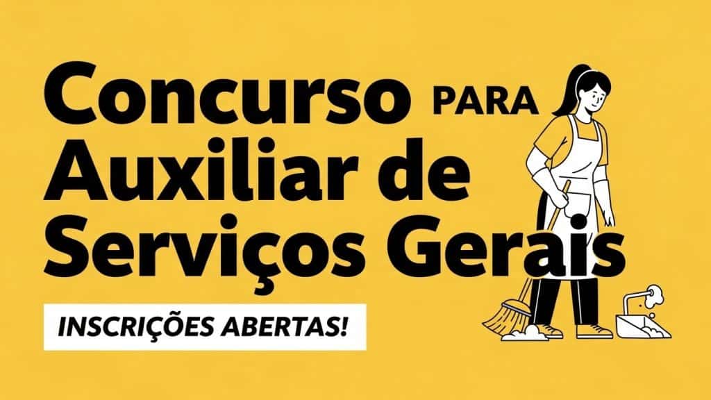 Concurso para Auxiliar de Serviços Gerais