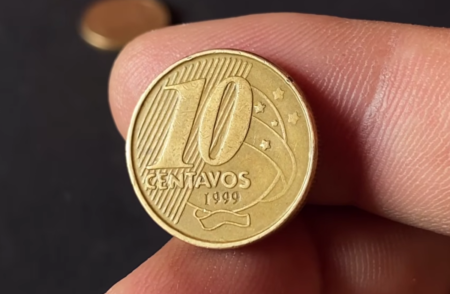 Moeda de 10 centavos emitida em 1999 pode alcançar R$ 900 no mercado de colecionadores