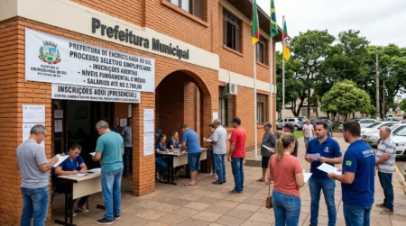 Encruzilhada do Sul abre processo seletivo para operador de máquinas e técnico em informática com salários de até R$ 2,7 mil