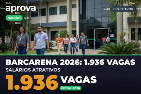 Prefeitura de Barcarena abre 1.936 vagas na Educação com salários de até R$ 5,1 mil