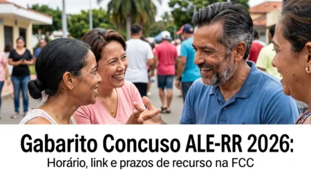 Gabarito Concurso ALE-RR 2026: Quando Sai, Onde Acessar e Como Entrar com Recurso na FCC