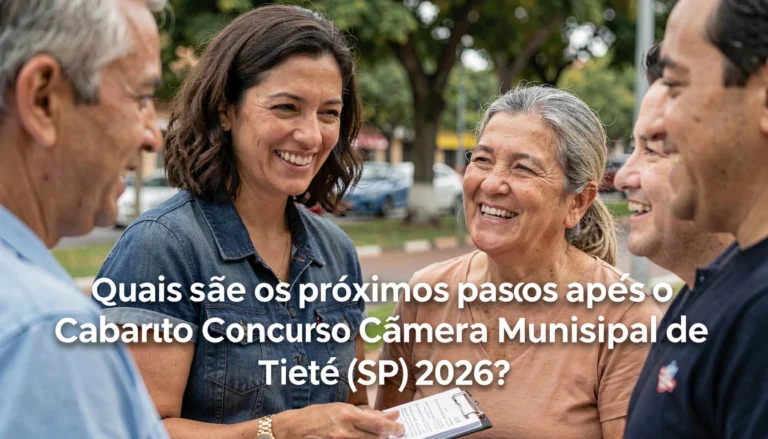 Quais são os próximos passos após o gabarito extraoficial do Concurso Câmara Municipal de Tietê (SP) 2026?