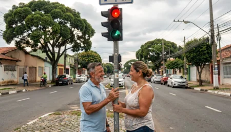 Novo semáforo no Jardim Paulista muda as regras de conversão e traz mais segurança para Catalão